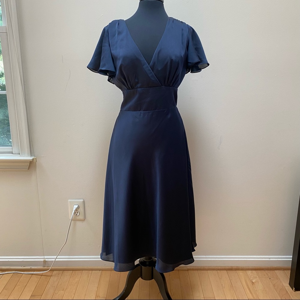 Alfred Sung Midnight Blue Formal Sample Dress